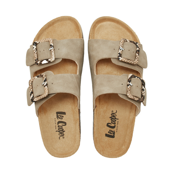 Klapki damskie Lee Cooper ciemny beż LCW-26-35-4451LA