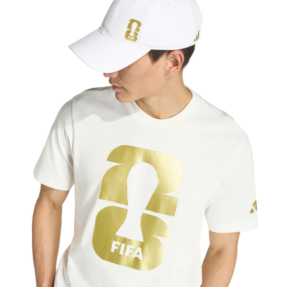 Koszulka męska adidas FIFA World Cup 26 Official Emblem biała KB3703