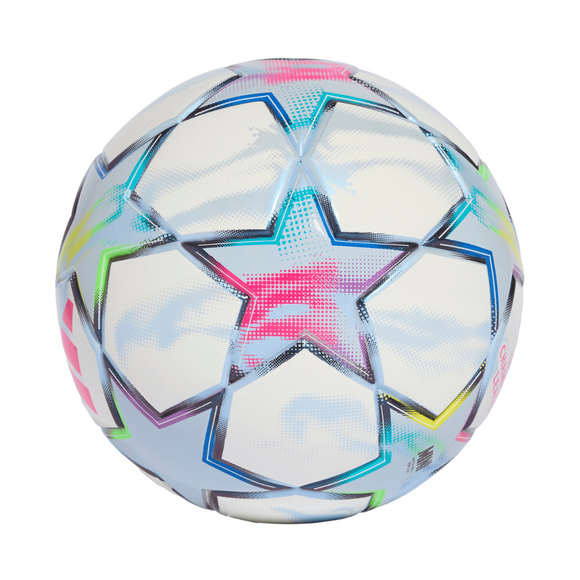 Piłka nożna adidas UCL Mini 26/27 League Stage biało-błękitna KE9770