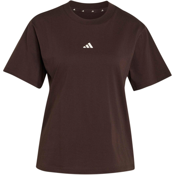 Koszulka damska adidas Essentials Small Logo brązowa KX0795