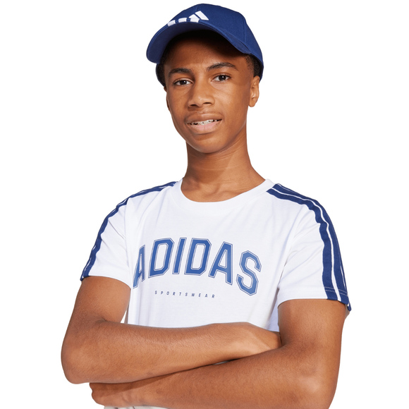 Koszulka dla dzieci adidas Codes Collegiate Graphic biała JI6674