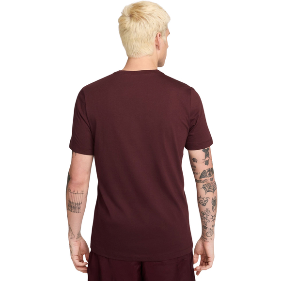 Koszulka męska Nike Club Tee burgundowa AR4997 652