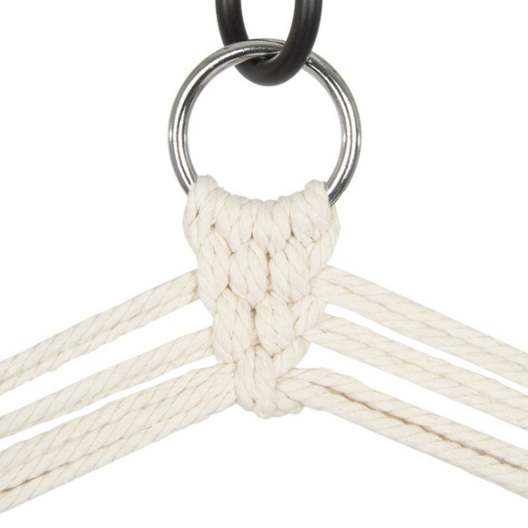 Hamak fotel brazylijski Natura Royokamp z wszytą poduszką 90x50 cm szary 1005058