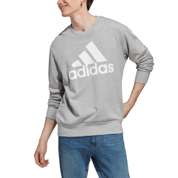 Bluza męska adidas Essentials French Terry Big Logo szara IC9326