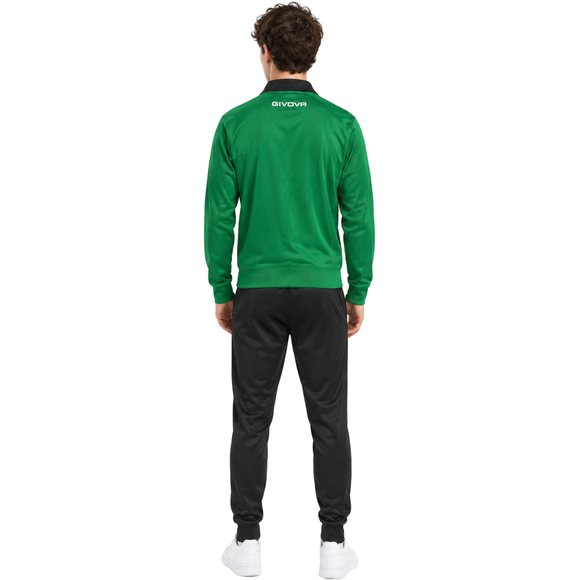 Dres Givova Tuta Visa Triacetato zielono-czarny TR018 1310