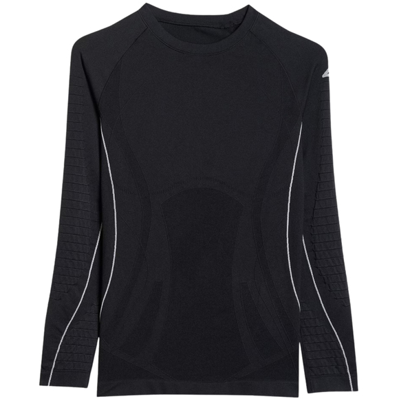 Koszulka termoaktywna damska 4F F203 głęboka czerń 4FWAW25USEAF203 20S
