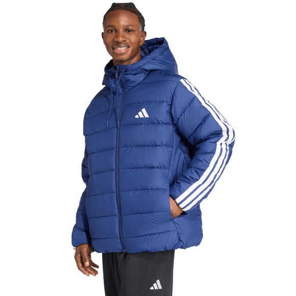 Kurtka męska adidas Essentials CLIMAWARM 3-Stripes niebieska JX7771
