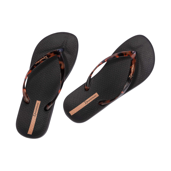 Klapki damskie Ipanema Anat Connect czarno-brązowe 83648-AR100