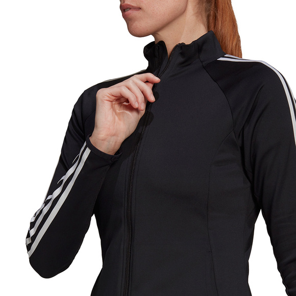 Bluza damska adidas Aeroready Designed 2 Move 3 Stripes Track Jacket czarna GL3800 