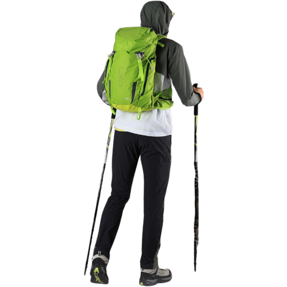 Kijki trekkingowe CMP Bern Trekking Poles zielono-czarne 3B36297 U911
