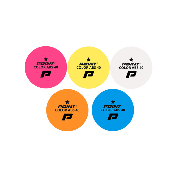 Piłeczki do ping ponga Point color 10szt 