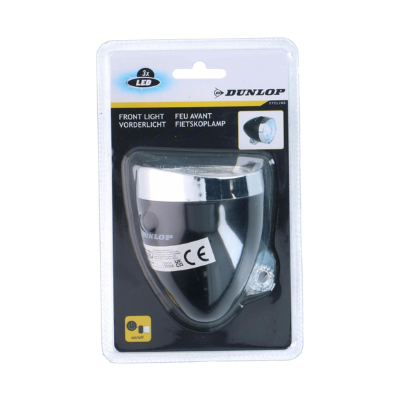 Lampka rowerowa przednia Dunlop 3 led 255354