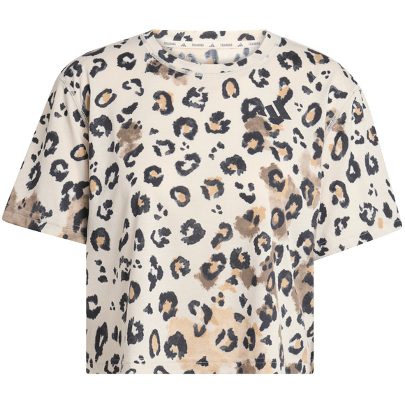 Koszulka damska adidas Workout Essentials Print AOP panterka JY4604 