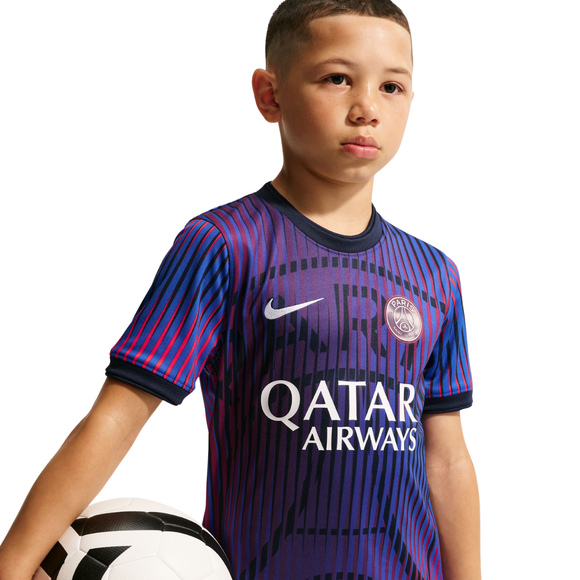Koszulka dla dzieci Nike Paris Saint-Germain fioletowa IQ6946 420