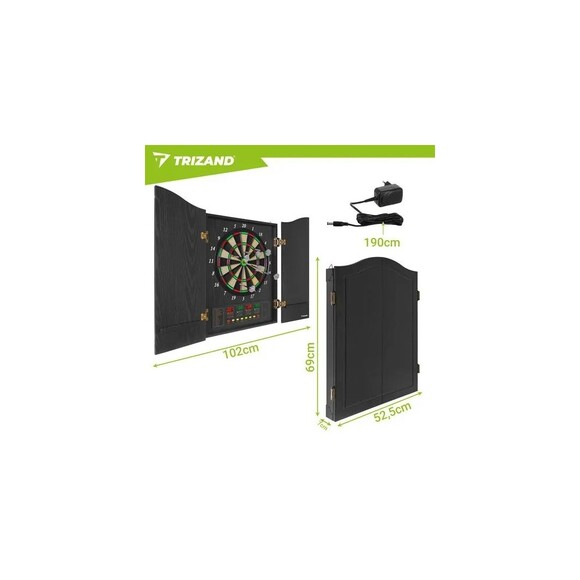 Tarcza dart elektroniczna TRIZAND z szafką