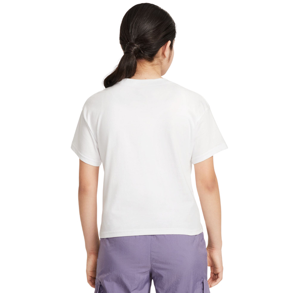 Koszulka dla dzieci Nike Sportswear biała FZ5559 100