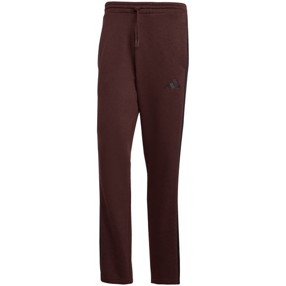 Spodnie męskie adidas Essentials 3-Stripes Fleece brązowe JX0713