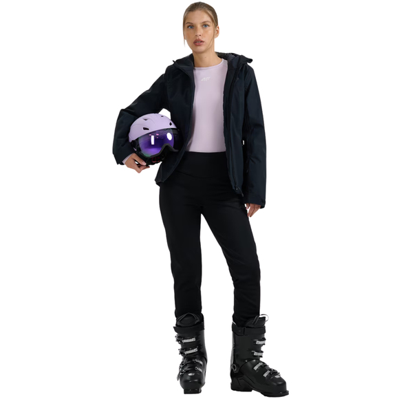 Kurtka narciarska damska 4F F0807 głęboka czerń 4FWAW25TTJAF0807 20S