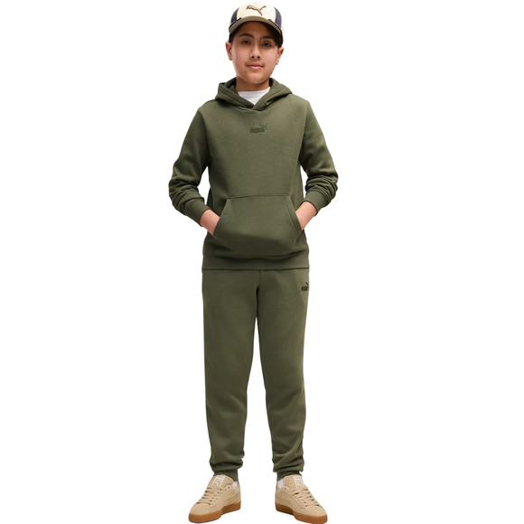 Bluza dla dzieci Puma ESS Small No.1 Logo Centered Hoodie khaki 692976 86
