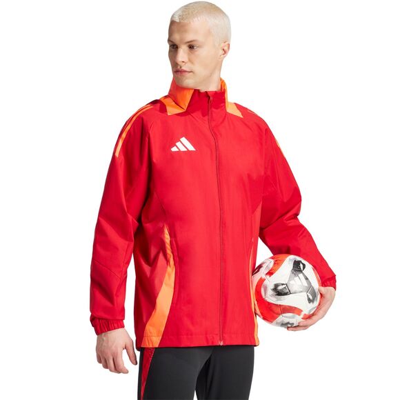 Kurtka męska adidas Tiro 24 Competition All-Weather czerwona IR9522