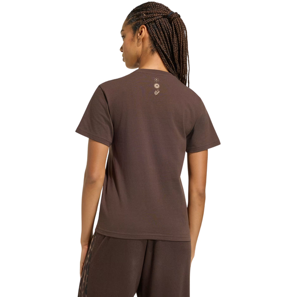 Koszulka damska adidas Animal Graphic brązowa KT2676