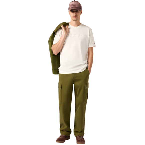 Koszulka męska Champion SS Tee kremowa 220273 WW056