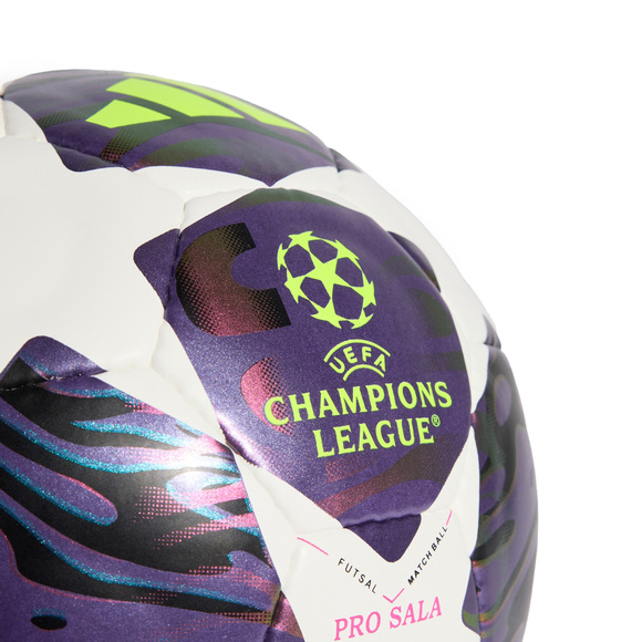 Piłka nożna adidas UCL 25/26 Final Pro Sala fioletowo-biała JX9102