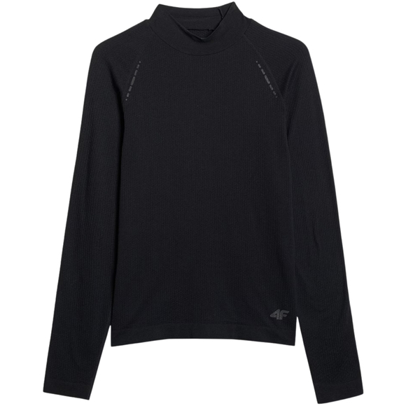 Koszulka męska longsleeve 4F M417 głęboka czerń 4FWAW25TFLOM417 20S