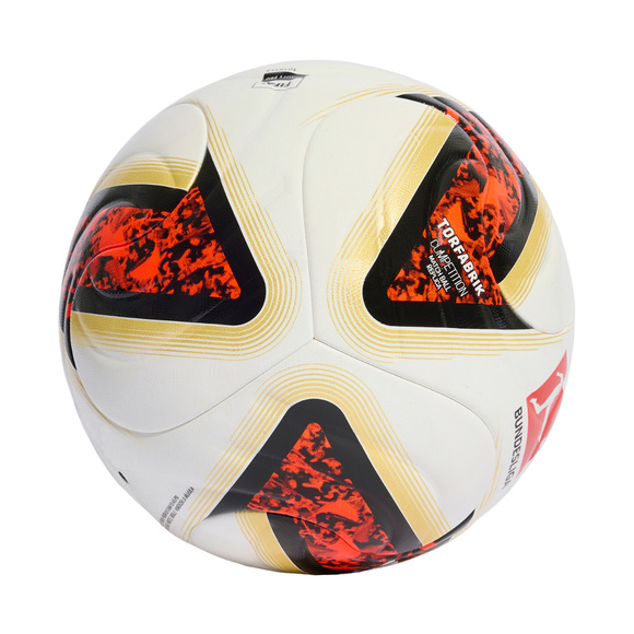 Piłka nożna adidas Bundesliga 26/27 Torfabrik Competition biało-pomarańczowo-złota KG6045