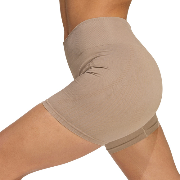 Spodenki damskie adidas Workout Essentials 4 inch beżowe JX3926