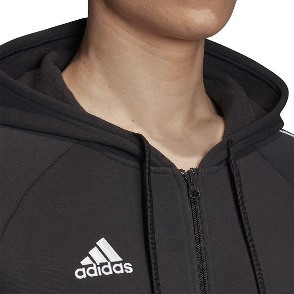 Bluza męska adidas Core 18 FZ Hoody czarna FT8068