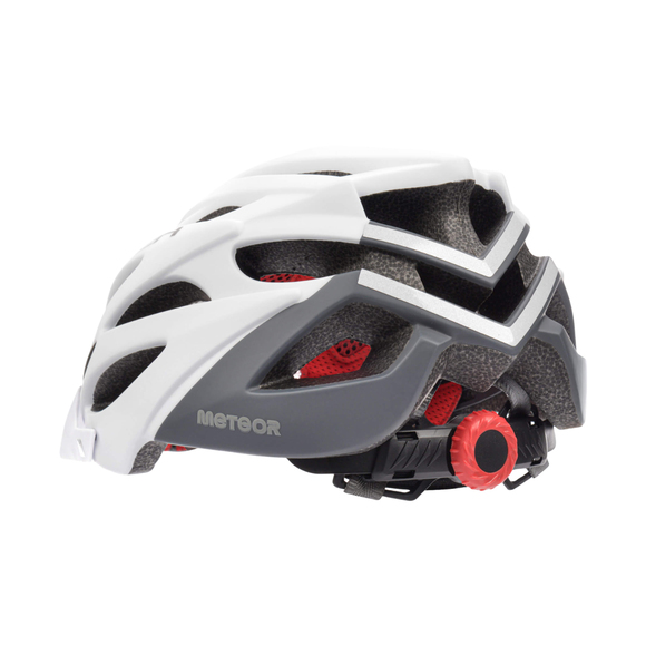 Kask Meteor Marven L 58-61 cm biało-szary 24725