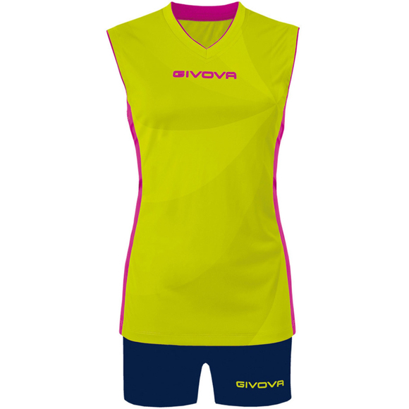 Komplet sportowy Givova Kit Elica KIT C58 żółto-granatowy 
