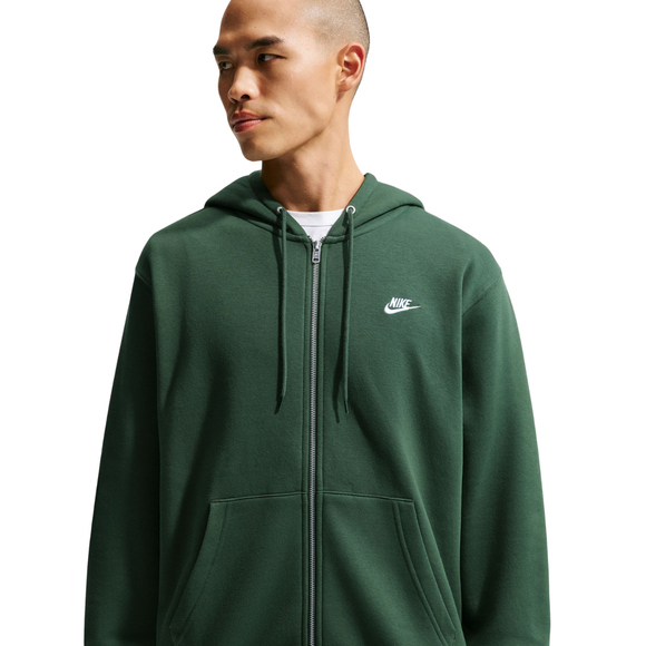 Bluza męska Nike Club BB FZ Hoodie zielona FN3861 323