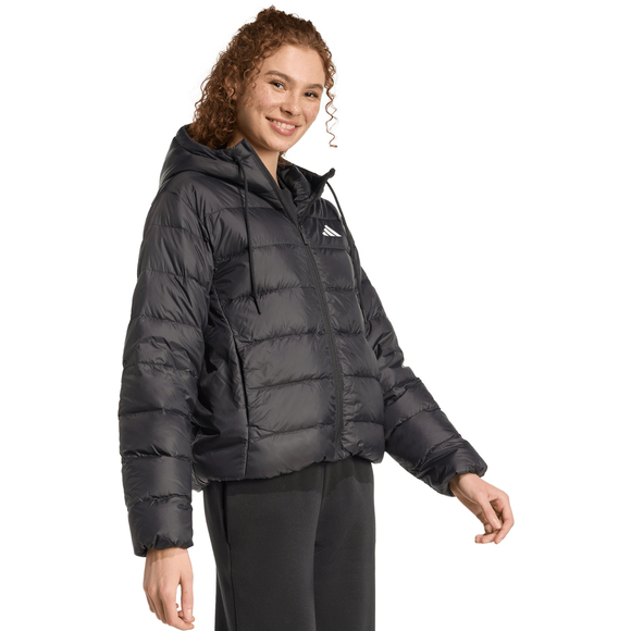 Kurtka damska adidas Essentials Climawarm Light Down Hoodie czarna KC1580