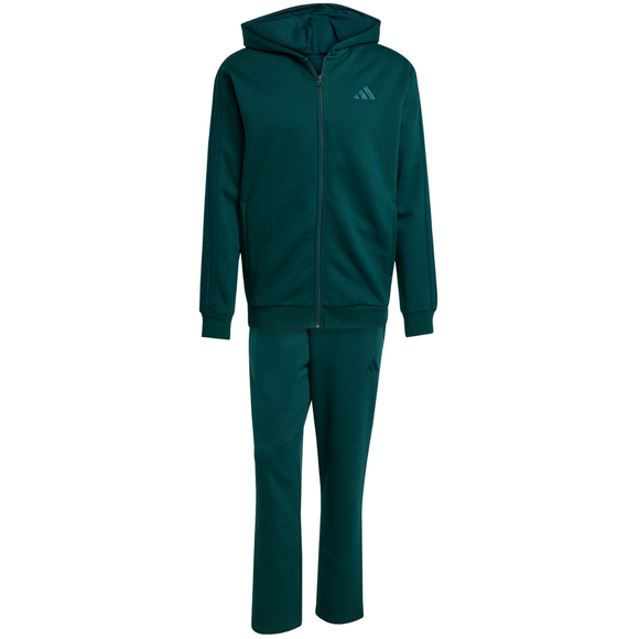 Dres męski adidas Colorblock Hooded Tracksuit zielony JL8600
