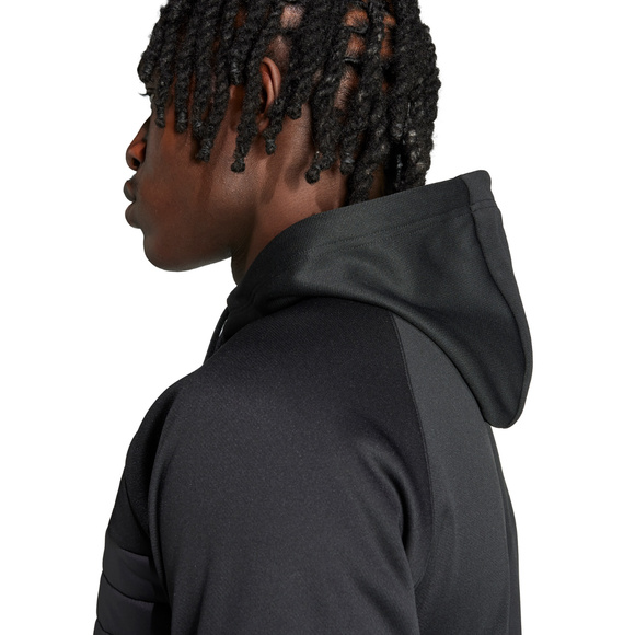 Bluza męska adidas Tiro 25 Essentials Winterized Trainig czarno-szara JN9466
