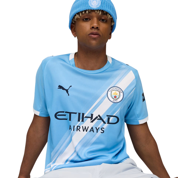 Koszulka męska Puma MCFC Home Jersey Replica błękitna 780338 01