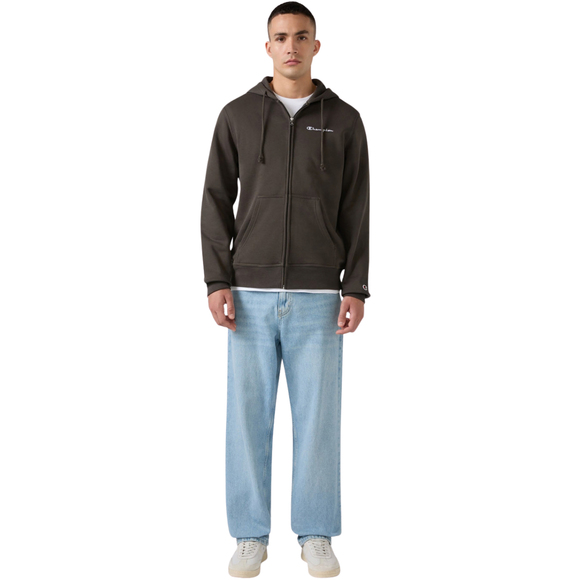 Bluza męska Champion Hooded Full Zip Sweatshirt brązowy 221794 GS509