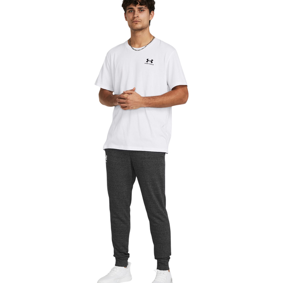 Spodnie męskie Under Armour Rival Terry Jogger szare 1380843 025