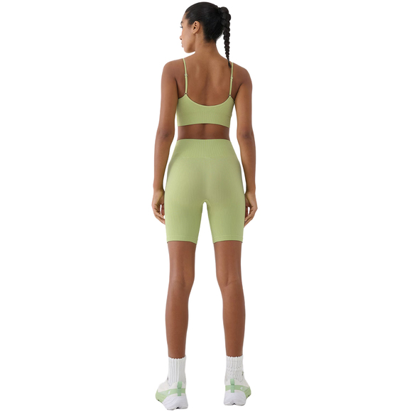 Legginsy damskie 4F FNK F014 jasna zieleń 4FWSS25TFSTF014 42S