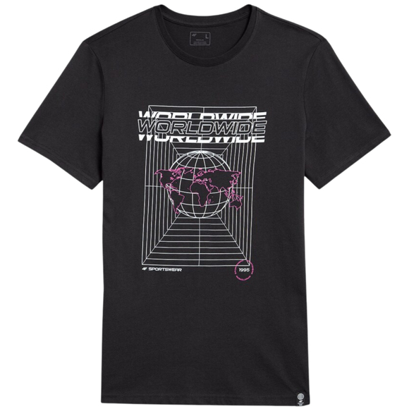 Koszulka męska 4F antracyt H4Z22 TSM029 22S