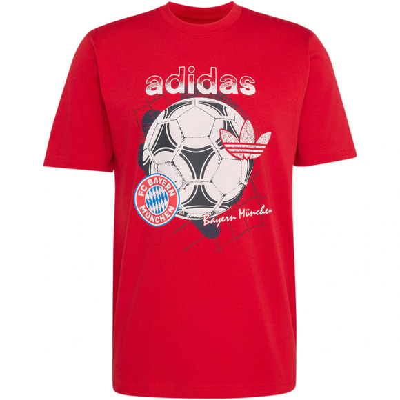 Koszulka męska adidas FC Bayern Muenchen Seasonal Graphic czerwona KG2586