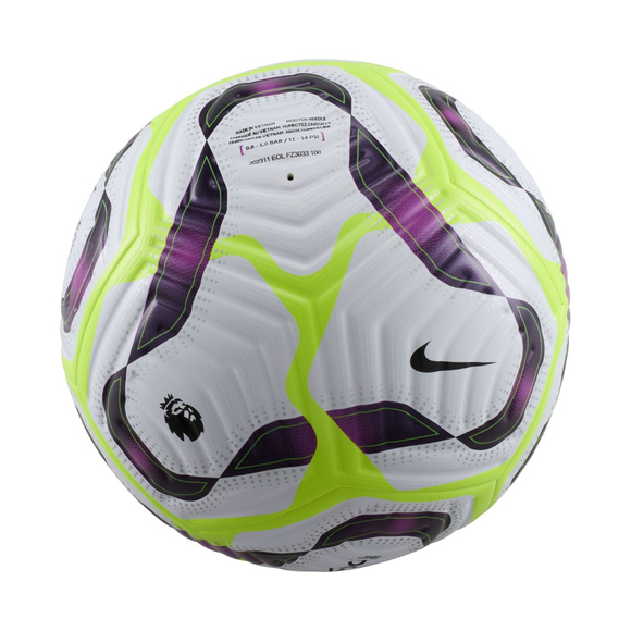 Piłka nożna Nike Premier League Flight biało-fioletowo-zielona FZ3033 100