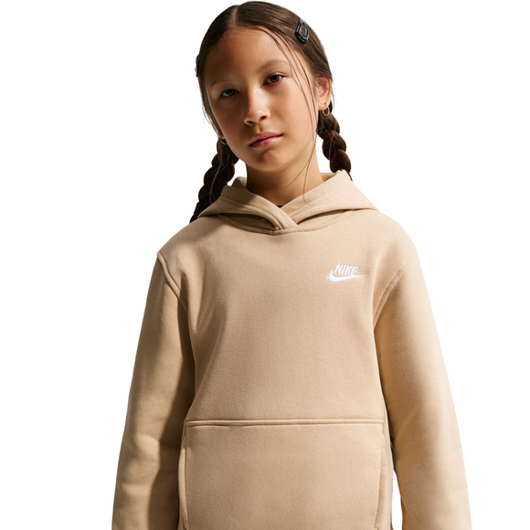Bluza dla dzieci Nike Sportswear Club Fleece beżowa FD3000 286