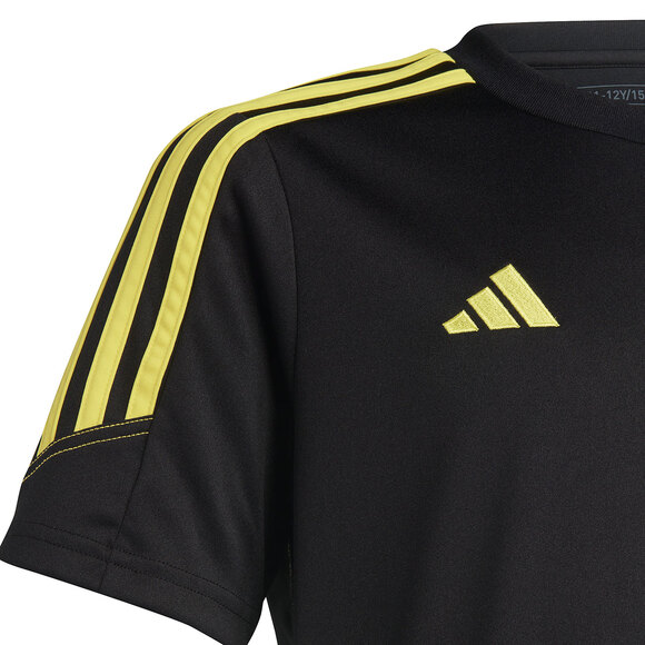 Koszulka dla dzieci adidas Tiro 23 Club Training Jersey czarno-żółta IC1591