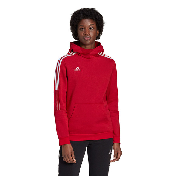 Bluza damska adidas Tiro 21 Sweat Hoody czerwona GM7327