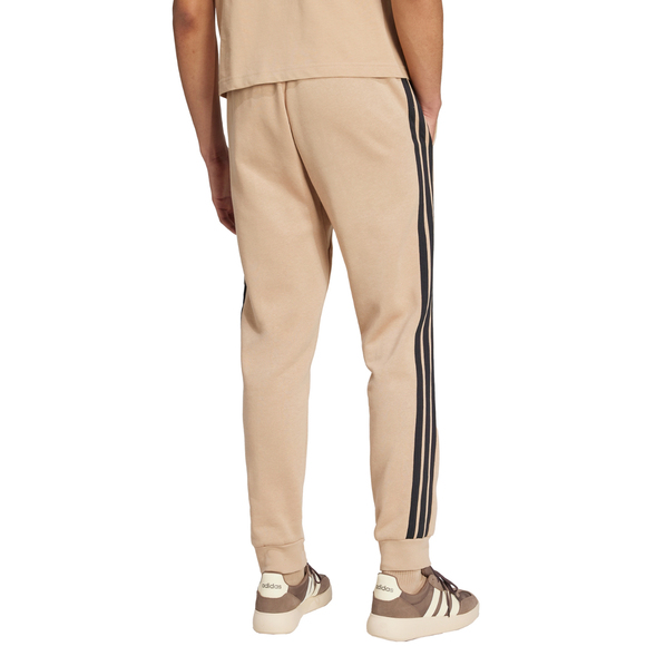 Spodnie męskie adidas Essentials 3-Stripes Fleece beżowe JX0712