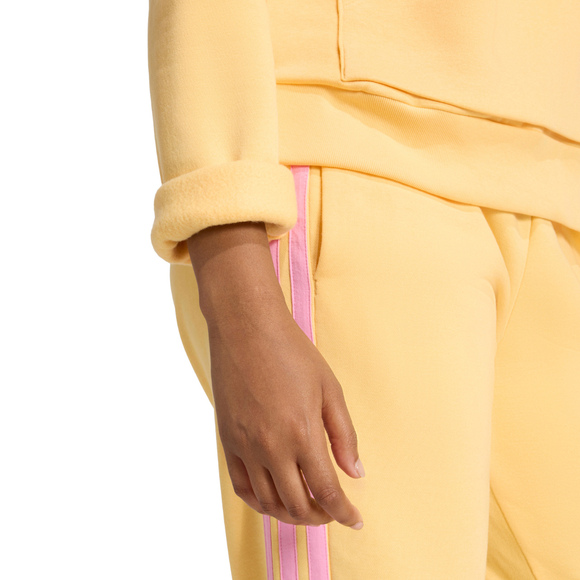 Bluza damska adidas Essentials Small Logo Feel Cozy Hoodie żółta KC5281