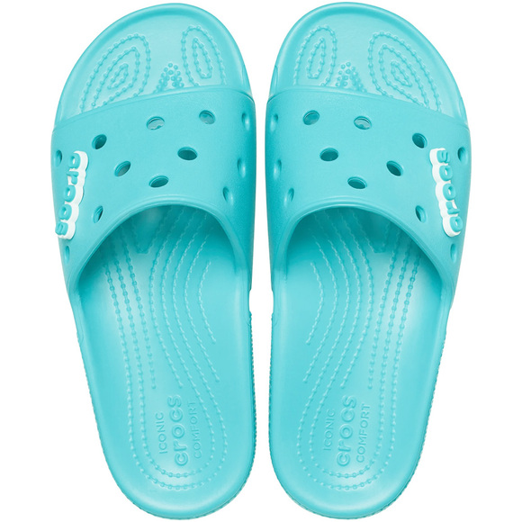 Klapki damskie Crocs Classic Slide niebieskie 206121 4O9
